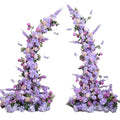 High Quality Purple Flower Arch Silk Artificial Wedding Arch Flower for Stage Flower Arrangement