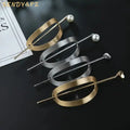 Simple Trendy Irregular Curved Geometric Hair Stick for Girls Women Hollow Hairpins Ornament Hair Clip