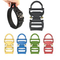 Waterproof 25/26mm Dog Harness Collar Belt Strap Buckle Metal Quick Release Buckle With D Ring for Pet Accessories