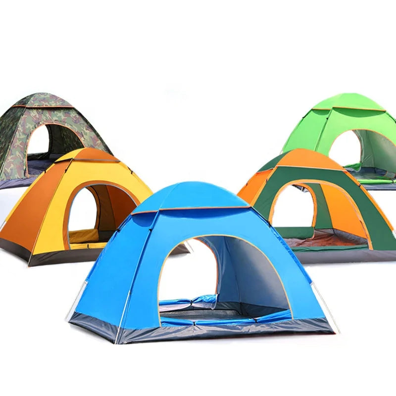 Factory Customized Single Person Pop-up Camping Tent 3000MM Waterproof Polyester Straight Bracing Type for Outdoor Adventures