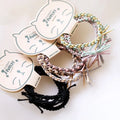 Morandi Hair Tie Bracelets Boho Hair Ties for Women/Girls Ponytail Holders No Damage Hair Elastics Accessory