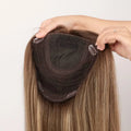 Popular Color Choice Non-surgical Silk Top 18" Hair Replacement for Woman