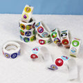 Custom 1" Round Roll Animal Stickers Children Cartoon Stickers Reward Stickers for Teachers