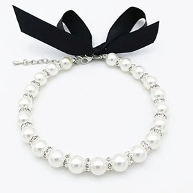 Wholesale Luxury Rhinestone Heart Shape Pet Dog Cat Rhinestone Necklace Choker