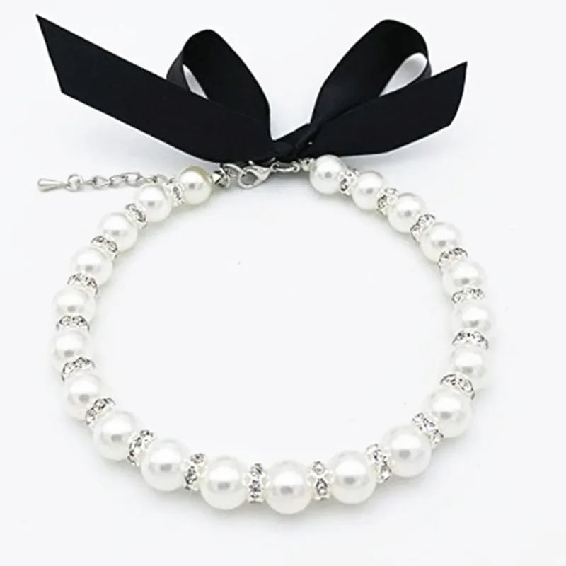 Wholesale Luxury Rhinestone Heart Shape Pet Dog Cat Rhinestone Necklace Choker