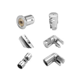304 Stainless Steel Adjustable 90 Degree Pipe Modern Glass Wall Corner Connector for Bathroom Glass Door for Home Commercial Use