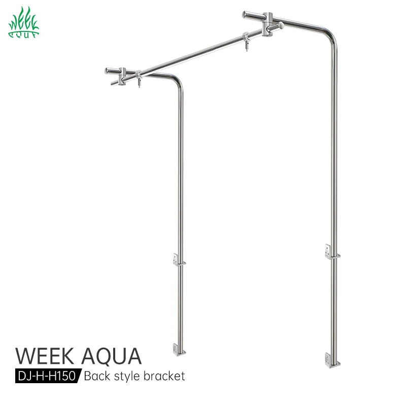 WEEKAQUA DJ-H-H150 DIY Stainless Steel Fish tank Hanger 150cm Aquarium Fish tank Fixed Light Stand Bracket