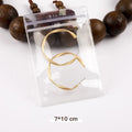 Ready to Ship Cheap Eco-friendly Small Clear  PVC Zip Lock  Ziploc Zipper Rings Necklace Plastic Gift Bags for Jewelry