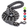 Wholesale Custom Upgrade 5 FT Strong Nylon Dog Leash Highly Reflective Durable with Comfortable Padded Handle for Dog Walking