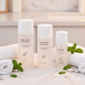Luxury 100ml Cosmetic Glass Bottle Matte Finish Cylinder Shape Pump Sprayer Facial Toner Skincare Cream Eye Cream Customizable