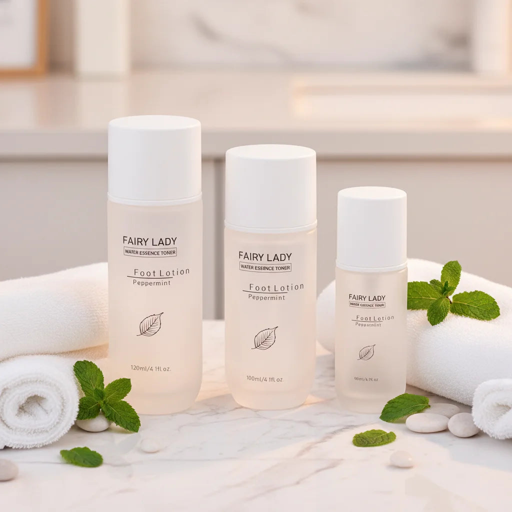 Luxury 100ml Cosmetic Glass Bottle Matte Finish Cylinder Shape Pump Sprayer Facial Toner Skincare Cream Eye Cream Customizable
