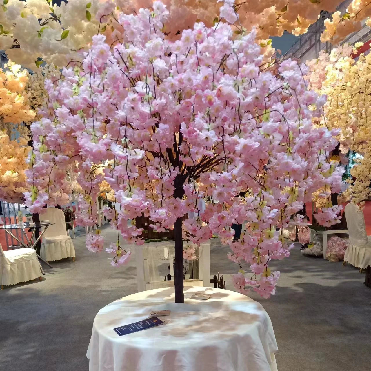 Pink Artificial Cherry Blossom Tree Artificial Wedding Tree Wedding Table Centerpieces Outdoor Artificial Plant