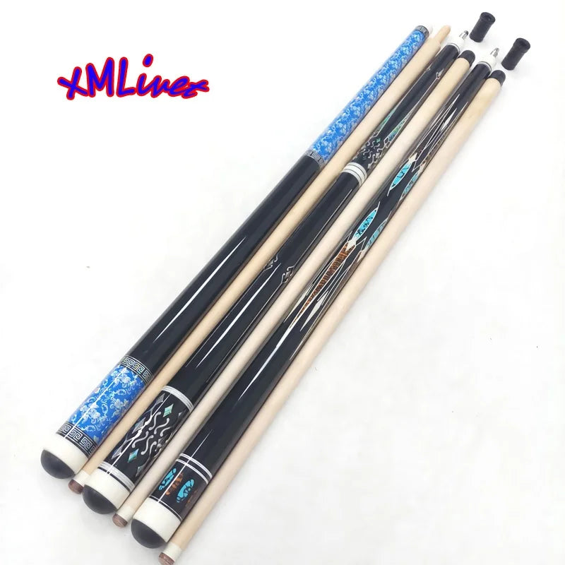Xmlivet Professional Customize Economic Maple Decal Wooden Billiards Pool Cue Sticks 1/2 Split Very Straight Cue Shaft