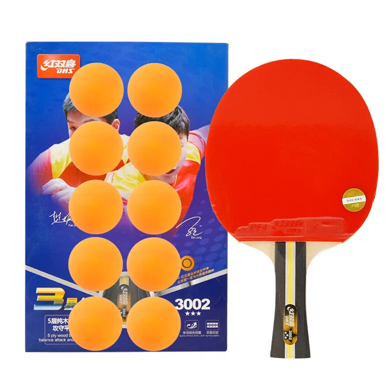Famous Brand DHS 3002/3006 Defensive Racket High Speed Attack Rubber Table Tennis Racket Bat Pingpong Racket