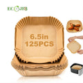 6.5inch 125pcs Pack Air Fryer Liners Square Parchment Paper