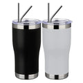 Custom Logo Thermal Double Wall Vacuum Coffee Mug Curved 20Oz Travel Car Mug Cup Tumbler for Car