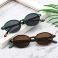 Oval Shades Eyeglasses Logo Custom Glasses Fashion Trendy Unisex Sunglasses Vintage Sun Glasses