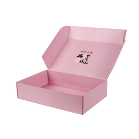Custom Logo Pink Printed Packaging Folders with Matt Lamination & UV Coating Customizable Size & Color
