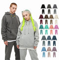 36colors Muti Color American Solid 345g Thick Fleece Pullover Hoodie Oem Custom logo Men Women Causal Blank Plain Hoodies