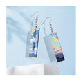 Heat Transfer Blank MDF Earrings Women Double Sided Sublimation Earrings