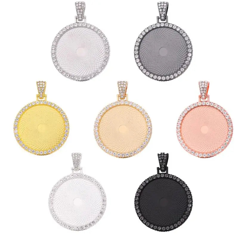 Best Selling 30mm Moissanite Pendant Custom Gold Hip Hop Diamond Photo Iced Out New Spring Collection