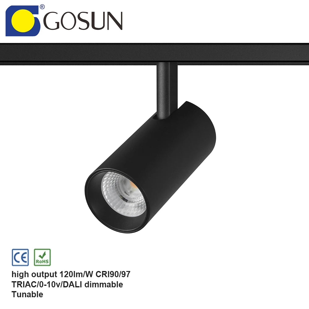 Home Decoration 28W LED Magnetic Track Light Adjustable 0-10V Dimmable Spotlight