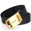 TUSHI Factory Custom Automatic Buckle Combat Tactical Belt New Metal Alloy Men Tool Waist Belt Outdoor Nylon Buckle 3.4CM Width