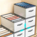 Waterproof PVC Foldable Wardrobe Clothes Organizer Closet Storage Containers with Handles Big Capacity for Jeans and Clothing