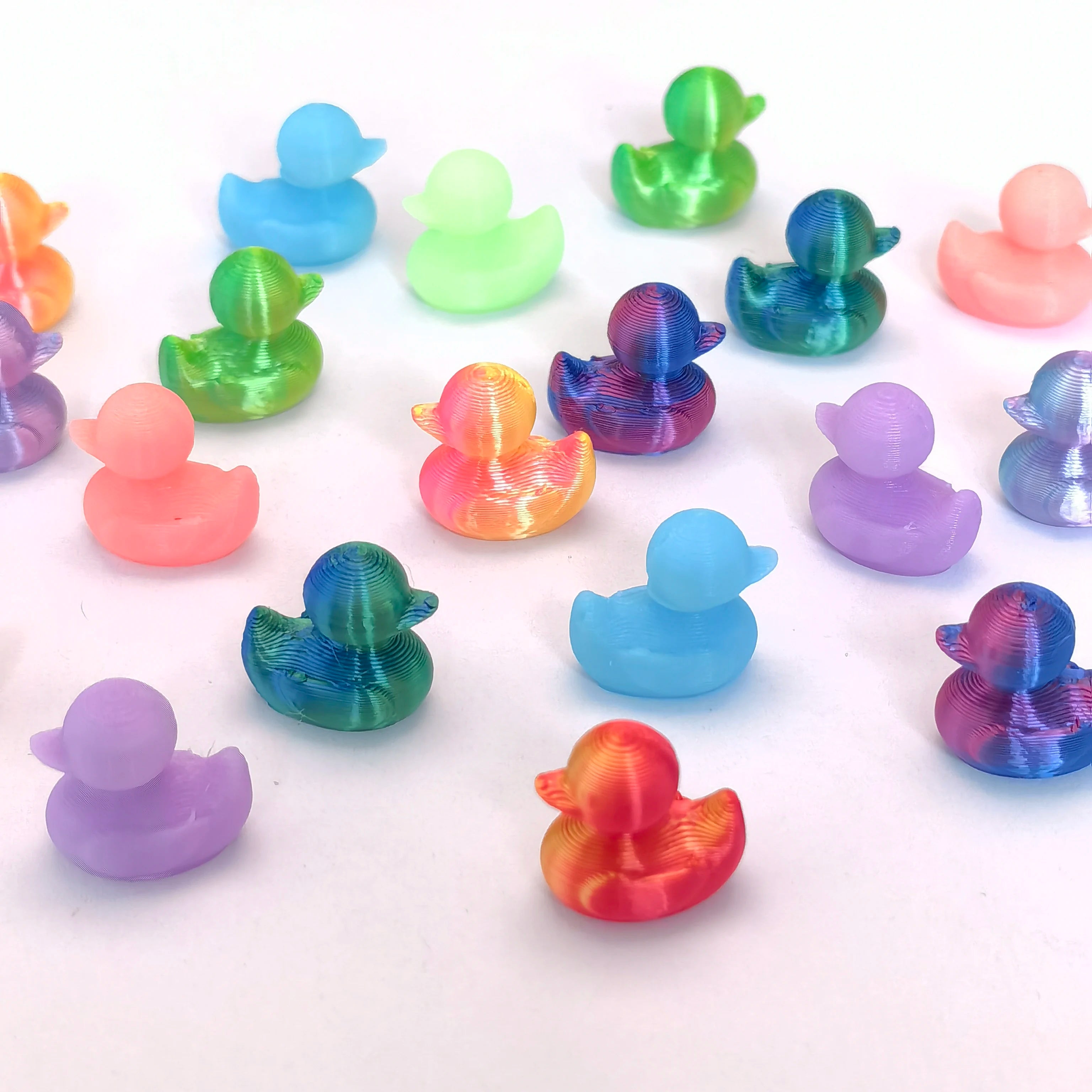 New Novelty 100Pcs/Lot 3D Assorted Duck Animals Figurines Ornaments for Fairy Garden Landscape Holiday Party Decoration Supplier