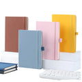 Custom A5 Leather Notebook 100 Sheets for Students Business Office School Use Featuring Elastic Strap for Dairy Manuscripts