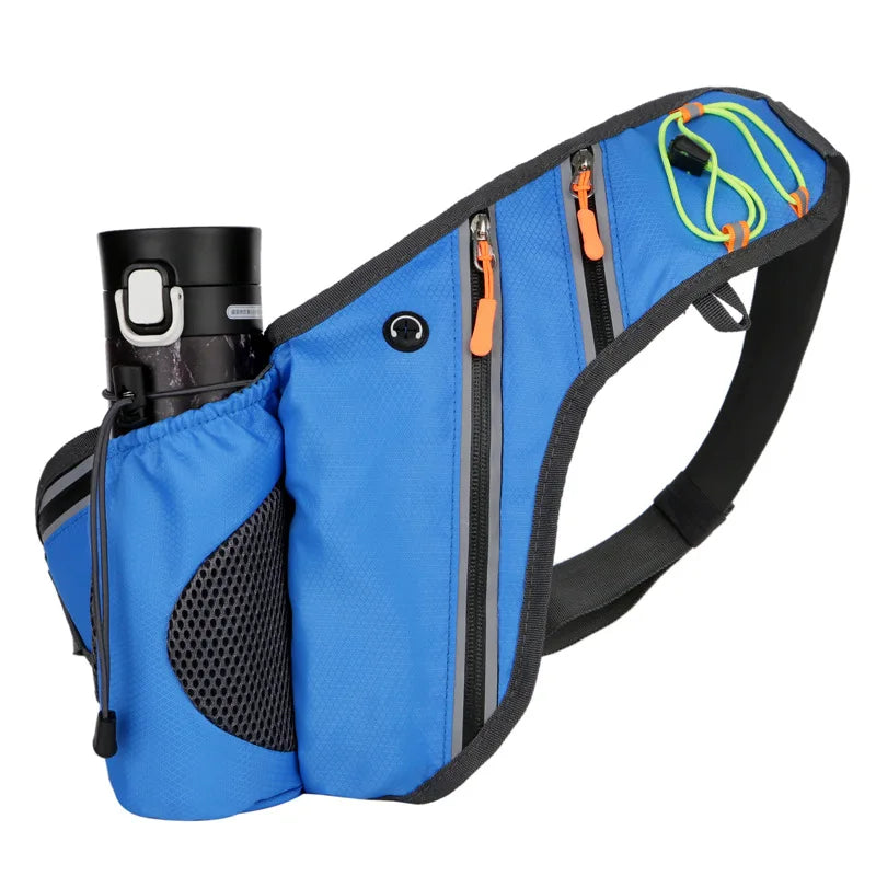 Waterproof Sport Waist Bag Running Belt With Bottle Holder