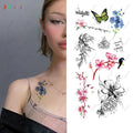 Custom & Wholesale Eco-friendly Waterproof Long Lasting Body Fake Temporary Flower Tattoo Sticker