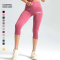 2024 Premium Quality High Waisted Yoga Leggings Elastic Tummy Control Stretchy Soft Brushed Tight Custom Logo Booty Solid Pants