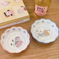 Japanese Lace Ceramic Bowl Children's Breakfast Bowl Home Cute Cartoon Cereal Salad Bowl