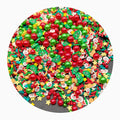 Christmas Season Polymer Clay Mix Slices 3D Stickers Fit Nails Festival Decoration Crafts