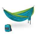 Double Camping Hammock Portable Parachute Nylon Hammock with Tree Straps for Outdoor Camping Backpacking Hiking Backyard