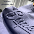 Summer Custom Men Embossed Short Sleeve Cotton Printed Graphic Tees 3d Embossed T Shirt Men's Clothing