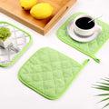 Square Pot Holders Silver Coated Heat Resistant Cotton Mat Non-slip Potholder Cushion Kitchen Baking Hot Pads Table Placemat
