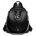 2022 Wholesale New Casual Women's Soft Leather Shoulder Bag Fashion Joker Dual-Purpose Waterproof Travel Backpack