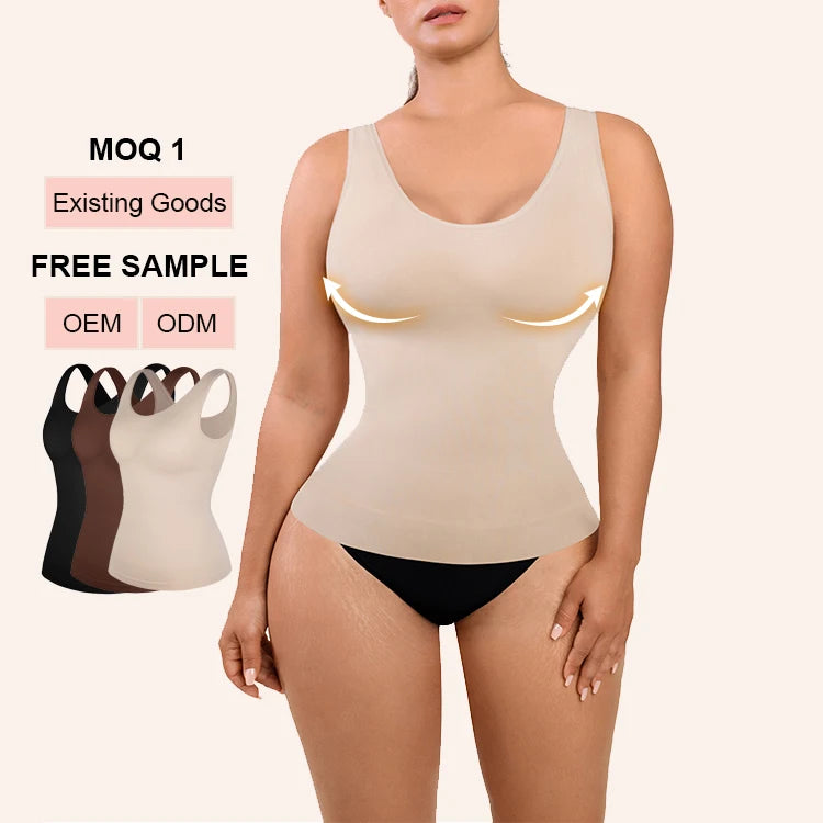 HEXIN Women's High Waist Bodysuit Wholesale Stock Tummy Control Breathable Seamless Shapewear Nonwoven Weaving Method for Adults
