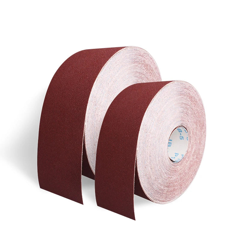 120 Grit Sandpaper Roll 2-3/4" Wide 20 Yard Longboard Self Adhesive PSA Stickyback Sand Paper for Woodworking Metal Automotive