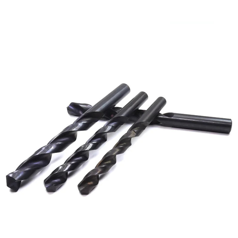 High-Speed Steel DIN338 Straight Shank Drill Bit Set for Steel Drilling