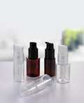 60ml 80ml 120ml Clear Black White Hair Dry Shampoo Bottle Hair Extension Powder Spray Bottle for Loose Powder