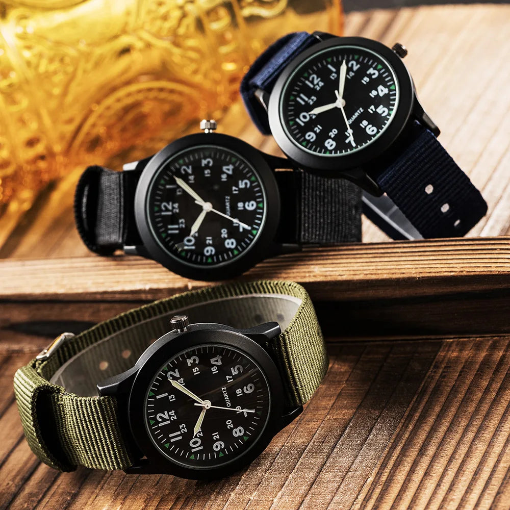 Hot Selling Wholesale Youth Fashion Personality Quartz Watch with Nylon Strap