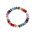 Crystal Faceted Beads Beaded Bracelet Jewelry for Women With Glass Pearl 6mm and 8mm Elastic Handmade Jewelry