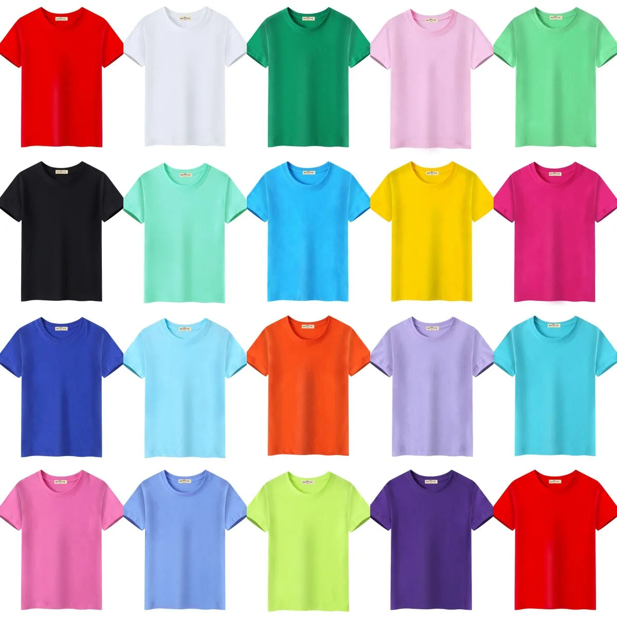 Wholesale Custom Your Brand Logo 100% Cotton Tshirt Blank Men T Shirt Plain Casual Men's T-shirts