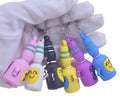 Wholesale Customized Shape Stock Syringe Breaker Soft Rubber Cutter Nursing Blister Safe PVC Glass Ampoule Opener With Keychain
