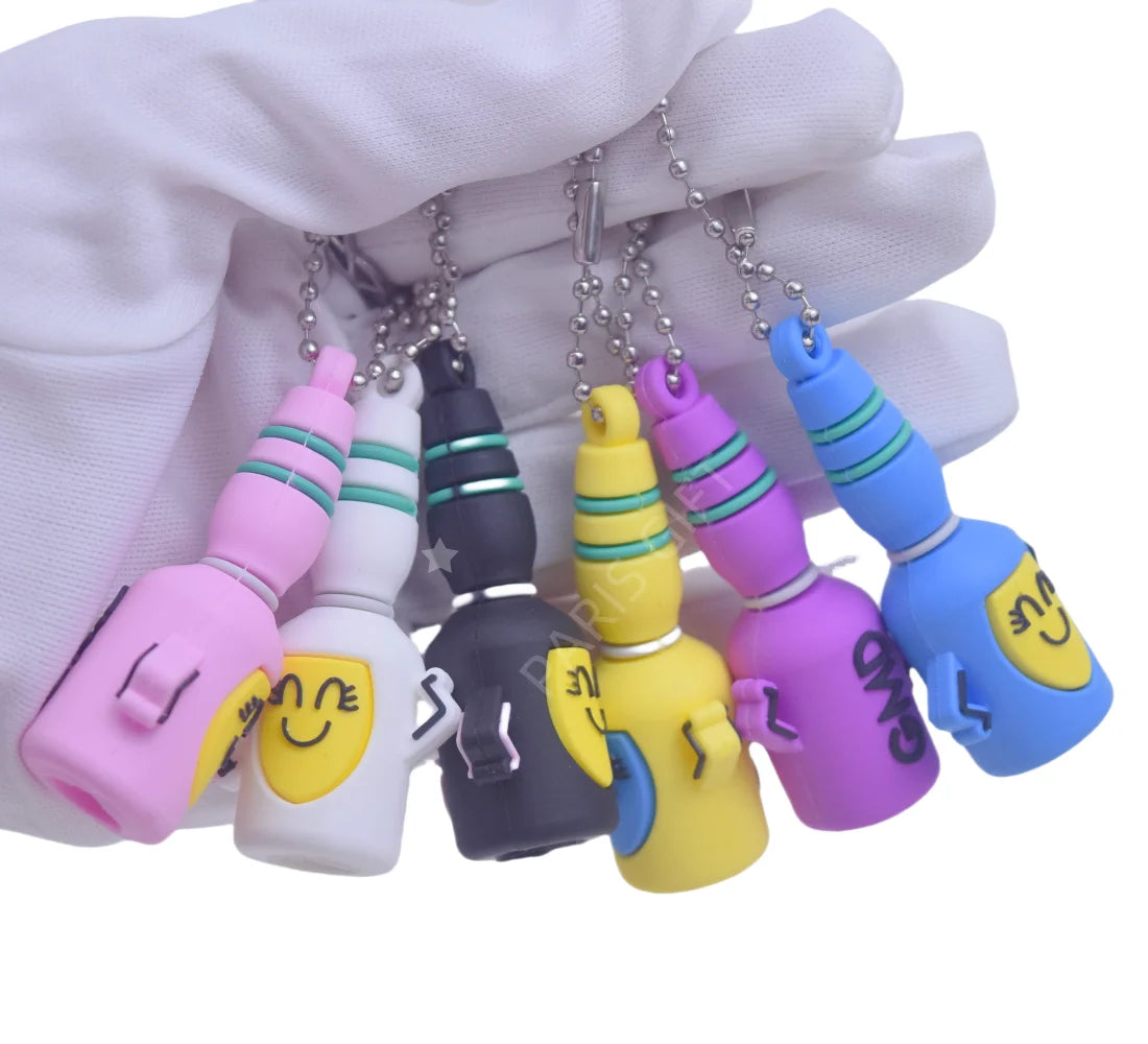 Wholesale Customized Shape Stock Syringe Breaker Soft Rubber Cutter Nursing Blister Safe PVC Glass Ampoule Opener With Keychain
