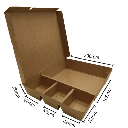 Wholesale Disposable PLA Kraft Takeaway Box for Sushi Noodles Matt Lamination Embossing Handling Food Packaging Takeout Box