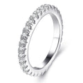 Ring White Stone New Model Wedding Pure Silver Ring